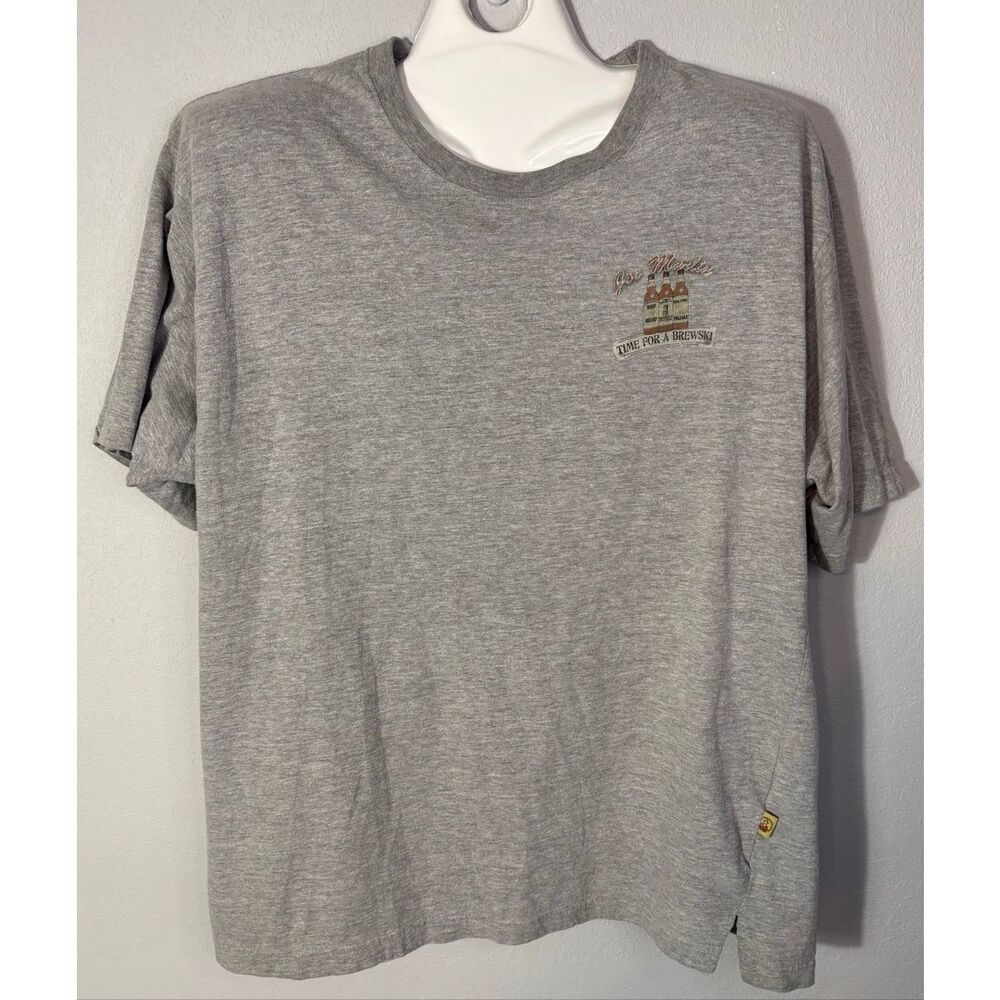 Joe Marlin T-Shirt Men's XXL Happy Hour & Fishing Shirt Gray